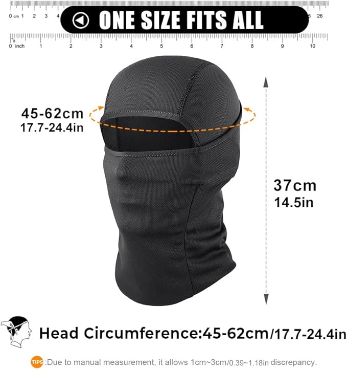 AXBXCX 3 Pack Balaclava Ski Mask - Breathable UV Protection Face Cove for Motorcycle, Football, Cycling, Outdoor Sports