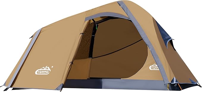 1 Person Backpacking Tent Waterproof Windproof Single Person Tent Lighweight Compact One Person Tent for Camping, Hiking