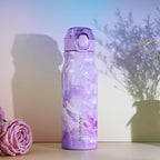 BJPKPK Water Bottle With Straw 25oz Insulated Water Bottles Reusable Stainless Steel Metal Thermo With Leak Proof Lockable Lid And Carry Handle,Light Pink