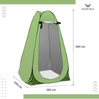Waterproof Tent with Two Windows – 170T Polyester Lightweight Shelter for Outdoor, Hiking & Beach | Single & Double Size Options | Easy Setup | Portable Green Pop-Up Tent for 1-2 Persons
