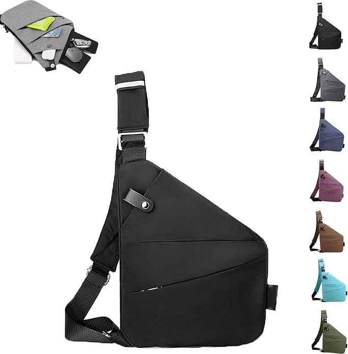 Anti Theft Travel Bag,Anti Theft Crossbody Bag, Sling Bag Travel Crossbody Bag for Women Men