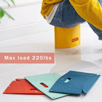 Folding Portable Camping Hiking Stool, Lightweight Collapsable Foldable Chair for Travel Gathering BBQ Subway Library Backpacking Outdoor Ultralight Mini (Yellow)