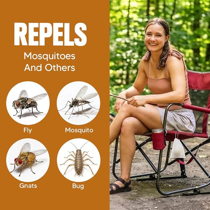 AUDQQM Mosquito Repellent Outdoor Patio, Mosquito Repellent Balls Indoor, Mosquitoes Deterrent for Yard, Mosquito Control, Keep Mosquito Away for Room/Porch/Camping, Effective for 60 Days-12P