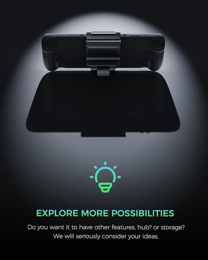 NEWQ 2-in-1 Steam Deck Battery Bank & Stand for Steam Deck/Steam Deck OLED, 20000mAh 65W PD3.0 Fast Charging Power Bank, Steam Deck Accessories, with Dual USB C Cables（Not Suitable for Case） NQ-SD-02