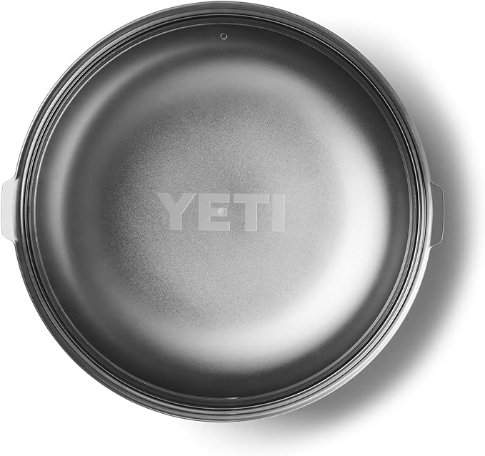 YETI Rambler Low Bowl, Vacuum Insulated, Stackable and Nestable Stainless Steel Bowl with Lid, 3.6 Quart, Cape Taupe