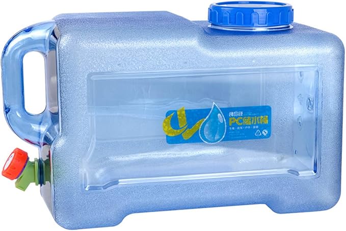 Yinuoday 2.6 Gallon Water Containers, BPA-Free Camping Water Storage Jug Drink Dispenser with Spigot, Water Canteen for Outdoor Camping Hiking Picnic Hunting