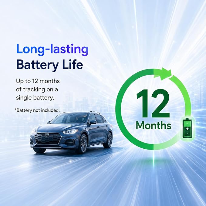 GPS Tracker for Vehicles,Magnetic Waterproof Car Tracker, No Monthly fees, Mini Portable GPS Tracker for Cars, Trucks, Motorcycle, Anti-Theft（Android Only）