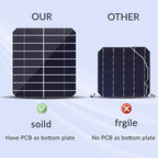 SUNAPEX Solar Battery Charger Maintainer, 5W 12V Portable Waterproof Solar Panel Trickle Charger with Built-in Charge Controller, Cig Plug, Alligator Clips, O-Rings for Car, Truck,Tractor, Boat, etc