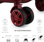 Kono Carry On Luggage Set Lightweight Airline Approved Carry On Suitcase with TSA Lock Spinner Wheels Durable Luggage Hardside Burgundy