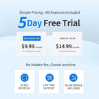 Magnetic GPS Tracker for Vehicles, Hidden Tracker Device for Car, Trailer, Up to 7 Months Battery Life, Real-Time Track, Waterproof, 5-Day Free Trial, Subscription Required