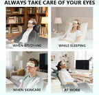 Eye Massager with Heat, Birthday Gifts for Women Men, Heated Eye Mask for Dry Eyes, Migraine Relief, Strain Relief, Improve Sleep, Gifts for Dad Mom Him Her