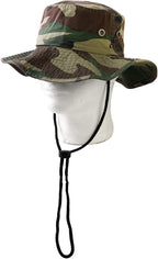 Wide Brim Hiking Fishing Safari Boonie Bucket Hats 100% Cotton UV Sun Protection for Men Women Outdoor Activities