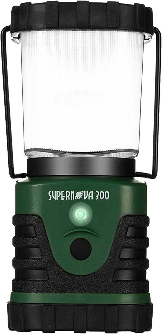Supernova Battery Powered Lantern, Bright, Long Lasting, Weather-Resistant LED Camping Lantern, Great for Storms, Hurricane Supplies, Survival Kit, Power Outages, Outdoors, & Camping Essentials (300)