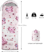 QOOMO Camping Sleeping Bags,3 Season Warm & Cool Weather,Lightweight,Waterproof Sleeping Bags for Adults & Kids,Traveling,and Outdoors,Camping Gear Equipment