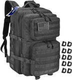 Military Tactical Backpack 45L Large Tactical Backpack for Men, Hiking Rucksack With Bottle Holder