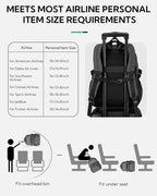 WATERFLY Travel Laptop School Backpack: College Middle School Bookbag for Women Men, TSA Friendly Business Work Casual Daypack with 15.6" Computer Compartment, Anti Theft Water Resistant Commuter Bag
