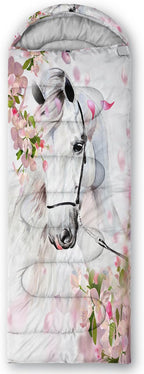 Axolotl Unicorn Sleeping Bag for Kids Boys Girls–Lightweight Warm Cold Weather Sleeping Bags,Waterproof Portable Sleeping Bag with Compression Sack for Camping Backpacking Outdoor Indoor