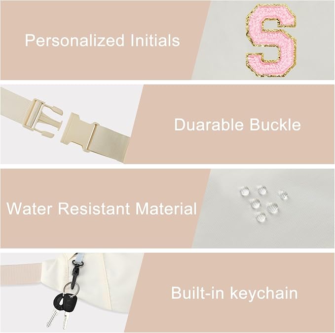 MAXTOP Large Crossbody Fanny Pack with 4-Zipper Pockets,Gifts for Enjoy Sports Festival Workout Traveling Running Casual Hands-Free Wallets Waist Pack Phone Bag Carrying All Phones