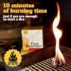 135pcs Fire Starter – Pine Wool & Natural Wax for Quick, Eco-Friendly Ignition of Grills, Fireplaces, Fire Pits & BBQs