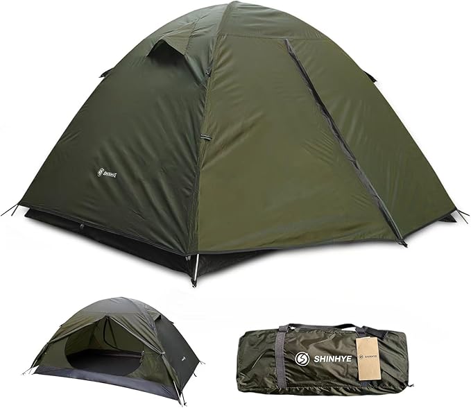 Ultralight 2/3/4 Person Backpacking Tent - Waterproof, 2 Doors, Easy Setup
