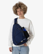 WATERFLY Sling Bag Crossbody Backpack: Over Shoulder Daypack Casual Cross Chest Side Pack (Large, Blue)