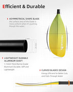 Abahub Adjustable Kayak Paddle 210-230 cm/ 230-250 cm Floating Kayaking Oars Boating Oars Canoeing Oars Black