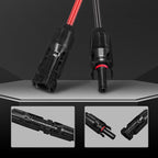 FlexSolar Solar Panel Charge Cable 6.6FT 14AWG Solar Connector to Anderson, DC5521, DC7909, XT60 Adapter for Battery Pack Power Station Solar Generator