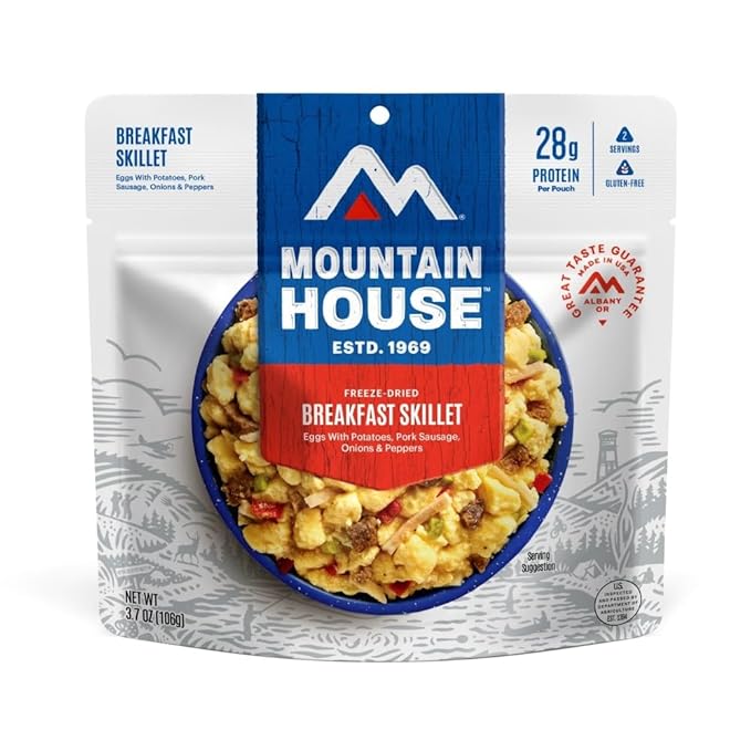 Mountain House Breakfast Skillet | Freeze Dried Backpacking & Camping Food | 6-Pack | Gluten-Free