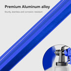 12 Pack Tent Stakes, 7-inch Ultralight Aluminum Ground Pegs with Reflective Pull Ropes, Tri-Beam Stake in a Carrying Bag, for Camping, Backpacking, Hiking, Hammocks and Canopy (Blue)