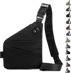 Anti Theft Crossbody Travel Bag for Women Men,Multi-pocket Crossbody Bag,Slim Sling Bag with Adjustable Strap