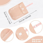 2 Pieces Travel Bra Wallet for Women Hidden Bra Wallet Pickpocket Proof Under Clothes Money Belt Pouch Secret for Passport Money Valuables(4 x 5.4 Inch,White, Pink)
