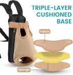 Dog Backpack Carrier, Adjustable Pet Front Carriers, Legs Out Carrying Sling Travel Bag for Small Medium Dogs 2.5-4 Lbs, Soft Wearable Puppy Chest Carry Backpacks for Walking/Hiking/Camping/Traveling