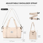 Travel Duffel Bag, Sports Tote Gym Bag, Shoulder Weekender Overnight Bag for Women