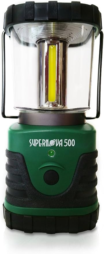 Supernova Battery Powered Lantern, Bright, Long Lasting, Weather-Resistant LED Camping Lantern, Great for Storms, Hurricane Supplies, Survival Kit, Power Outages, Outdoors, & Camping Essentials (500)