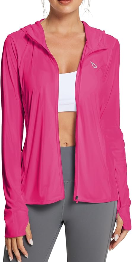 baleaf Women's Sun Protection Jacket Hoodie Clothing Lightweight Long Sleeve Sun Cover Up Shirt