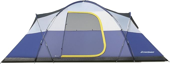 EchoSmile 10/12 Person Camping Tent Waterproof Windproof Tent with Rainfly Easy Set up for Outdoor Family Camping, Party
