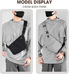 Crossbody Travel Bags for Women, New Theft Proof Safe Slim Sling Travel Purses, Personal Flex Shoulder Bag for Men Women