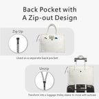 TOPDesign Heavy-Duty Canvas Tote Bag for Women, Adjustable Crossbody/Shoulder Handbag with 9 Pockets, Everything Tote