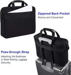 Taygeer Laptop Bag 15.6 Inch, Business Briefcase Gifts for Men Women, Water Resistant Messenger Shoulder Bag with Strap, Premium Office Bag, Carry On Laptop Case for Notebook/Computer/Laptop, Black