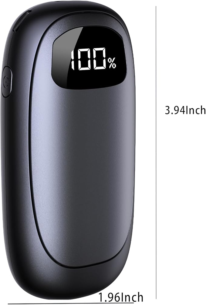 Hand Warmers Rechargeable - Electric Hand Warmers, Max 20 Hrs Warmth 4 Levels Heat Up to 131℉, Dual-Side Heating Portable Reusable Pocket Heater 2 Pack for Raynauds, Hunting, Camping, Golf