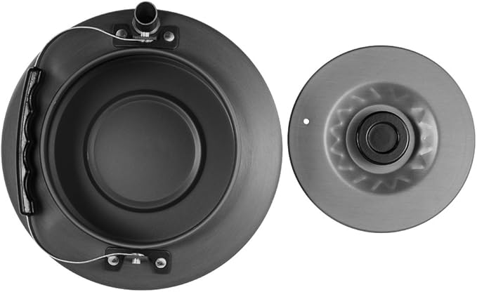 Doorslay Camping Kettle 1.6L Aluminum Tea Kettle with Carrying Bag Compact Lightweight Coffee Pot