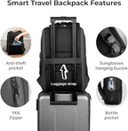 TREKON Laptop Backpack for Men/Women, Fits 15.6" Laptop, USB Charging Port, Water-Resistant, Anti-Theft, TSA Approved Travel Bag, For Business & College