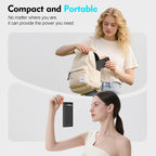 Portable Charger 10000mAh Power Bank Built-in Cable,PD 22.5W Fast Charging Powerbank, LED Display External Battery Pack with LED Lighting, Travel Phone Charger for iPhone 16/15/14/13/12,Samsung,Google