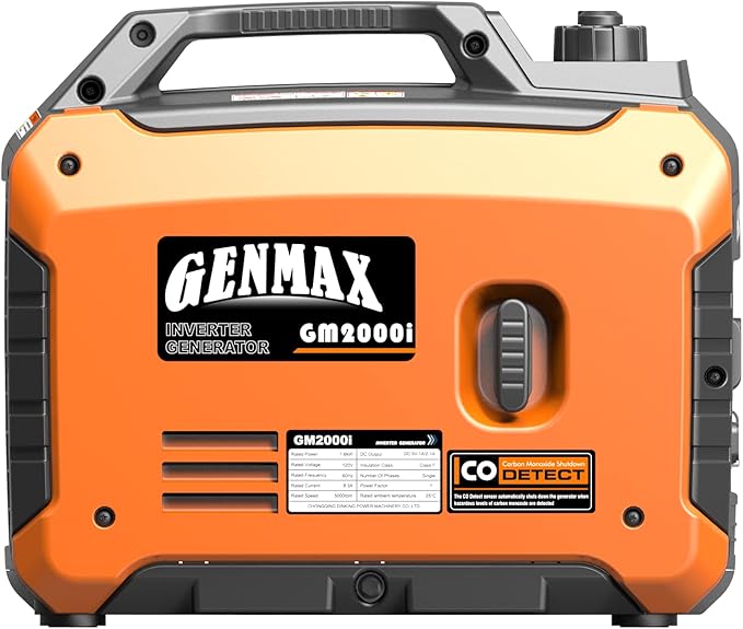 GENMAX Generator，EPA Compliant, Eco-Mode Feature, Ultra Lightweight for Backup Home Use & Camping