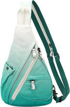 KL928 Canvas Sling Bag - Small Crossbody Backpack Shoulder Casual Daypack Rucksack for Men Women(Large Version)