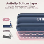 Air Mattress, 18" Raised Full Size Self Inflatable Blow Up Mattress with Built in Pump, Thick Comfort Air Bed with Carry Bag for Camping, Guests & Home, 600lb Capacity Colchon Inflable