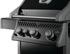 Napoleon Rogue 425 Propane Gas Grill with Range Side Burner, Black, 3 Stainless Steel Main Burners, Durable Grilling Power