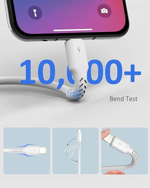 4 inches iPhone Charger Cord Short, 5Pack Small USB A to Lightning Cable Fast Charging Compatible with Apple iPhone 13 12 11 Pro Max Xs X 8 Plus SE2, iPad Air/Mini, Portable Charger