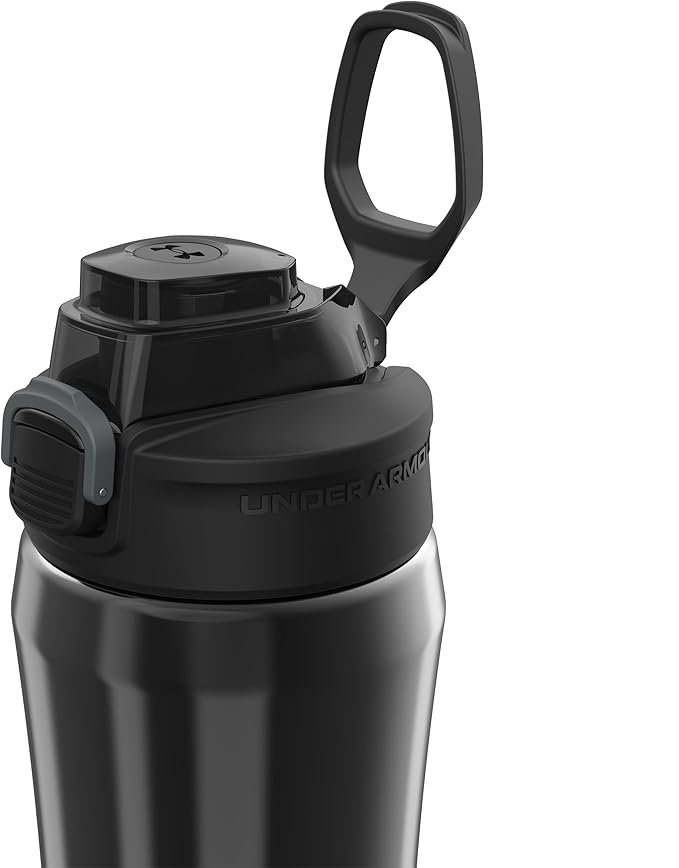 Under Armour 18oz Stainless Steel Water Bottle, Vacuum Insulated, Self Draining Protective Cap, Leak Proof, For Kids & Adults, All Sports, Gym