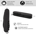 7 in 1 Pocket Knife Multitool,Stainless Steel Pocket Knife with Scissors,Bottle Opener,Can Opener,Corkscrew,Knife,Blade, Multi tool Pocket Knife for EDC Outdoor Camping, Fishing, Survival, Hiking